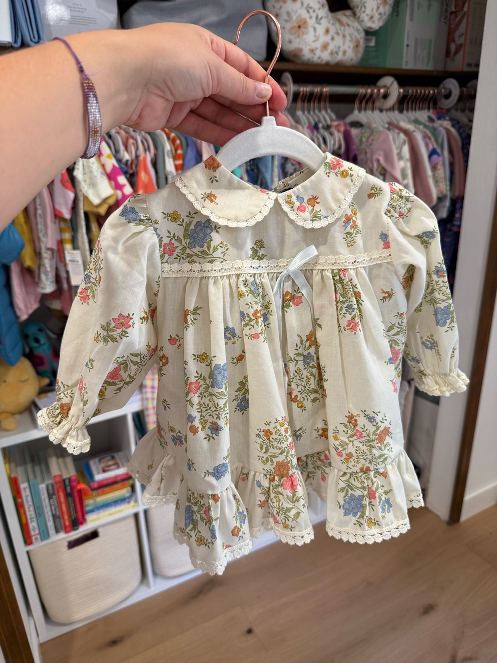 Vintage 3-6 month baby dress with bloomers - cottage core whimsy